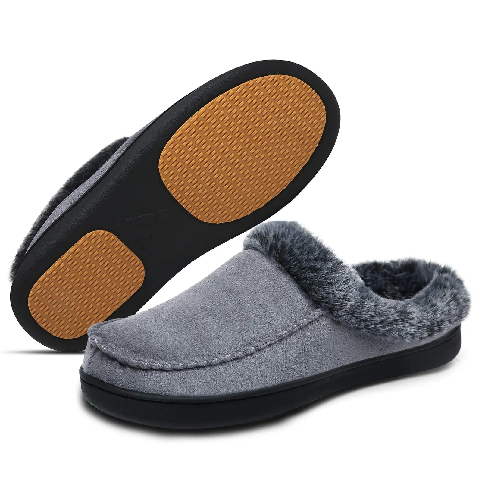 

Memory Foam Winter House Slipper Indoor Outdoor Warm Soft Non-Slip Shoes