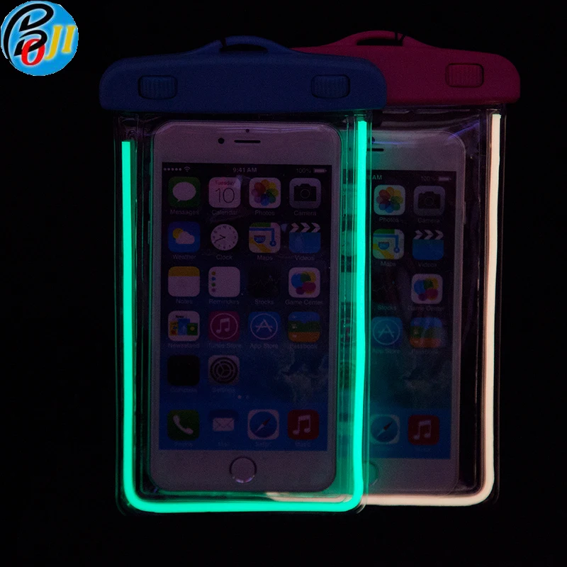 

Popular Universal Waterproof Phone Dry Bag for Glowing At Night, Black, blue, orange, pink, red, white, yellow