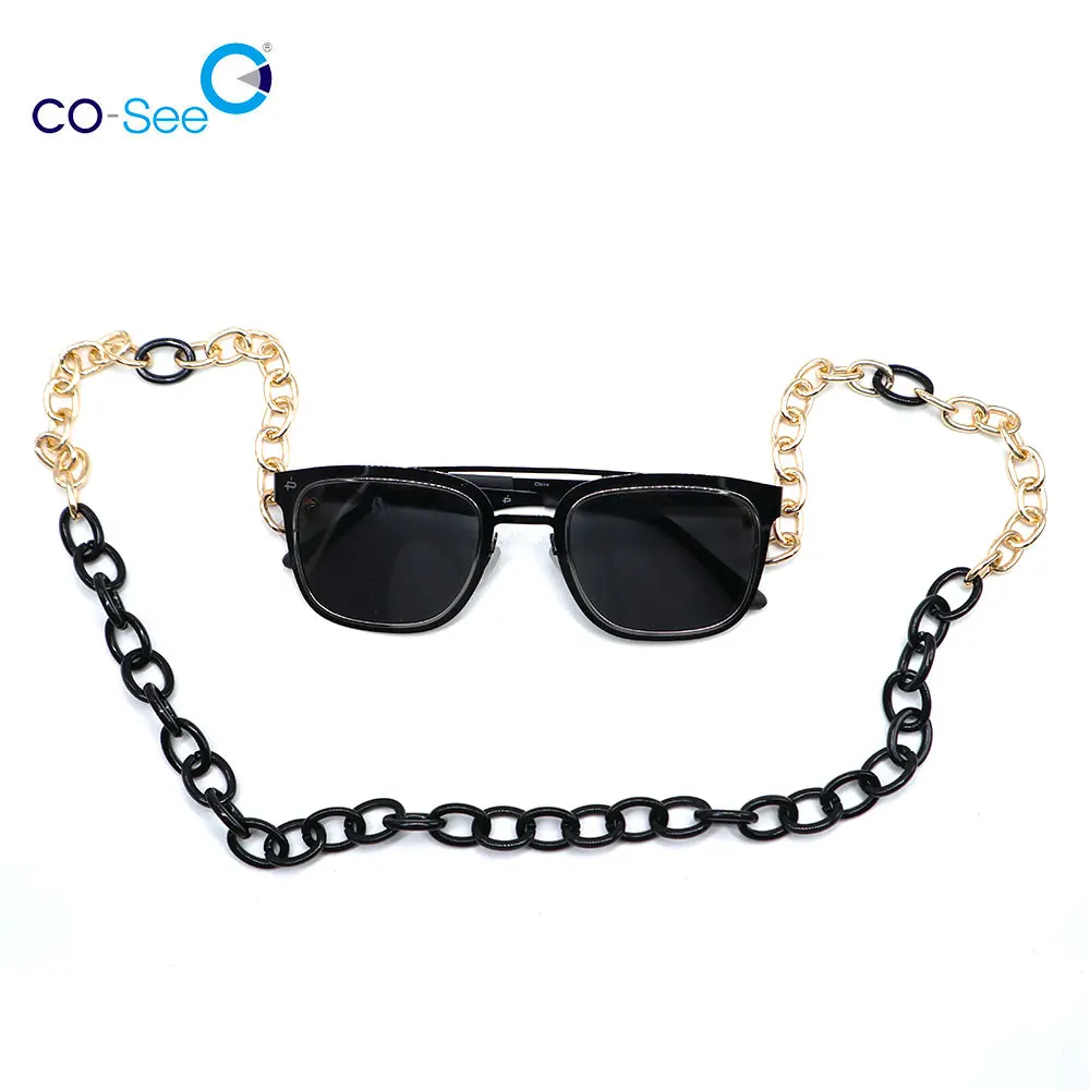

Simple Acrylic Glasses Chain Dual Colors Anti-lost Artifact Sunglass Holder Cords for Children and Adults