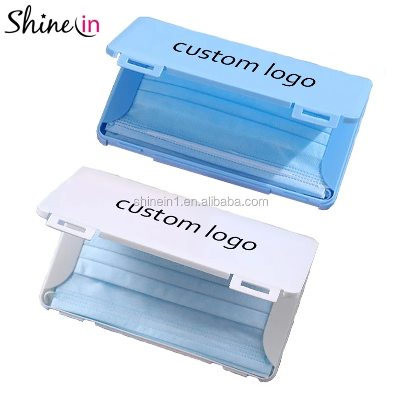 

Wholesale Storage Case Dustproof PP Cheaper Mask Storage Box Mask Keeper Holder Portable Mask Holder, As per picture