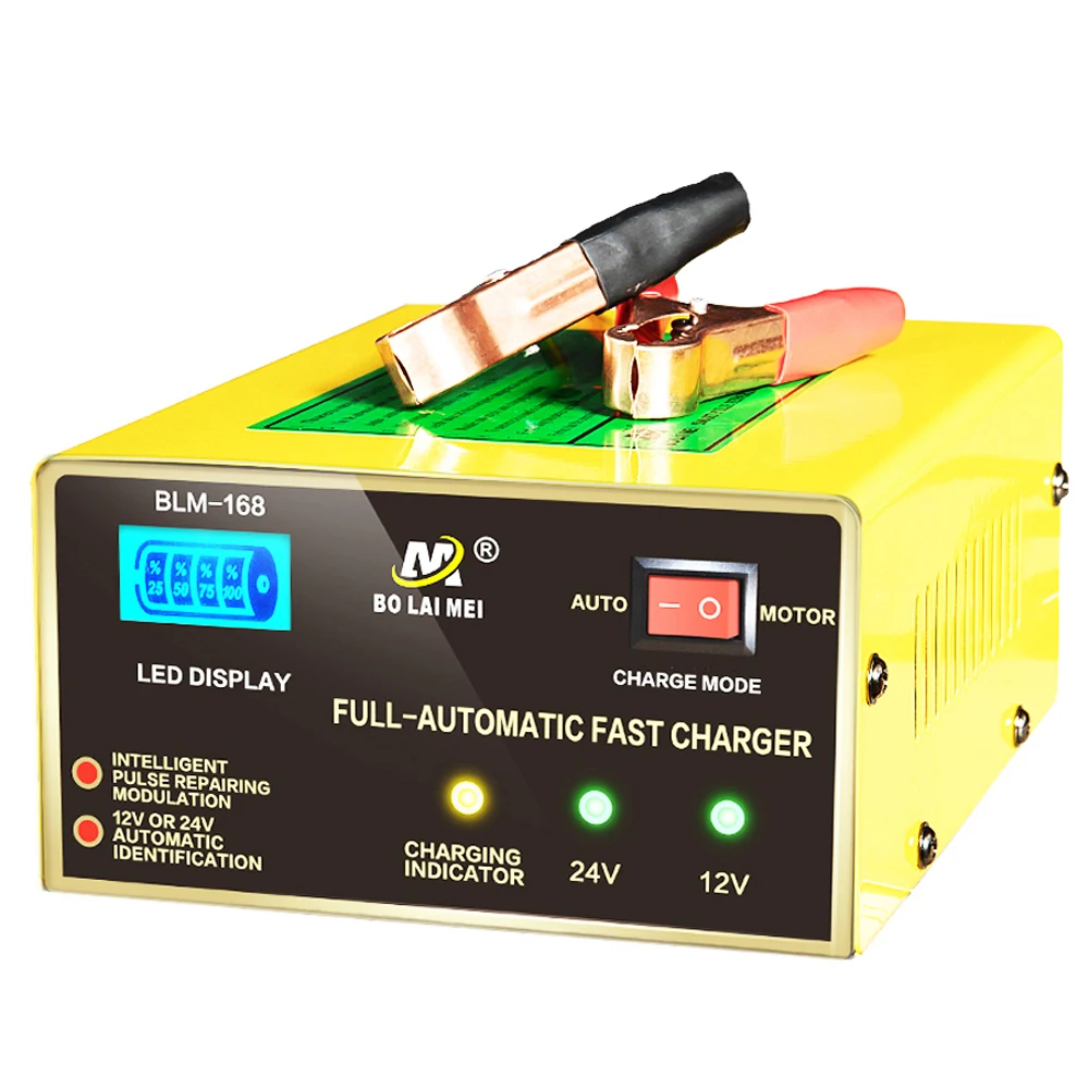 

Universal Intelligent 12V/24V 15A AUTO 8 Stage Car Battery Charger
