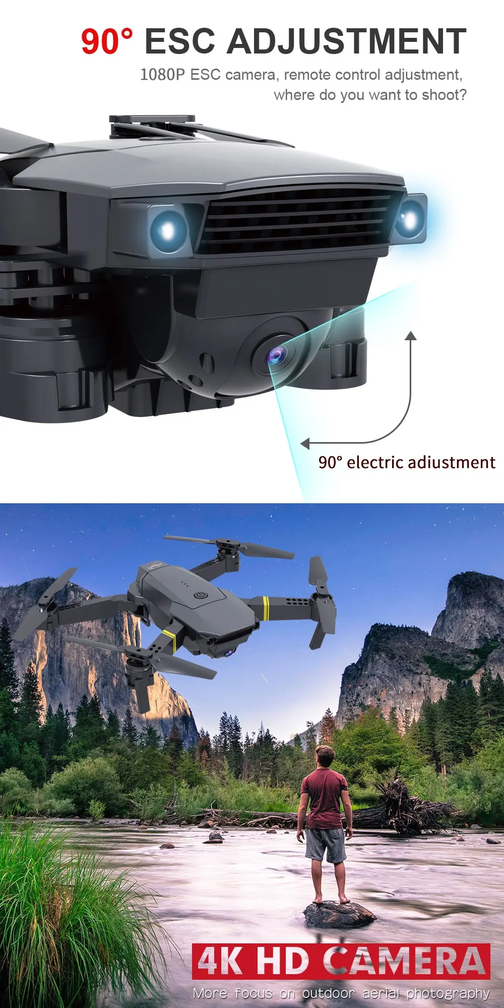 Jy019 Drone Ufo Manual Flight Fouraxis Drone 720p Hd Dron Rc