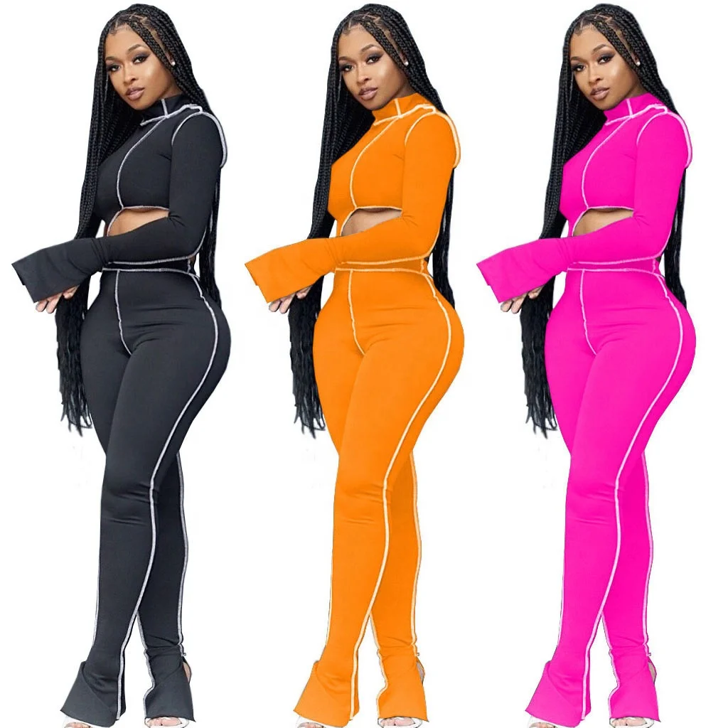 

2021 New Style sexy women bodysuit jumpsuit corset 2 piece set red two piece set