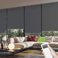 

Indoor Electric Remote Control White Automatic Blackout Motorised Roller Blinds