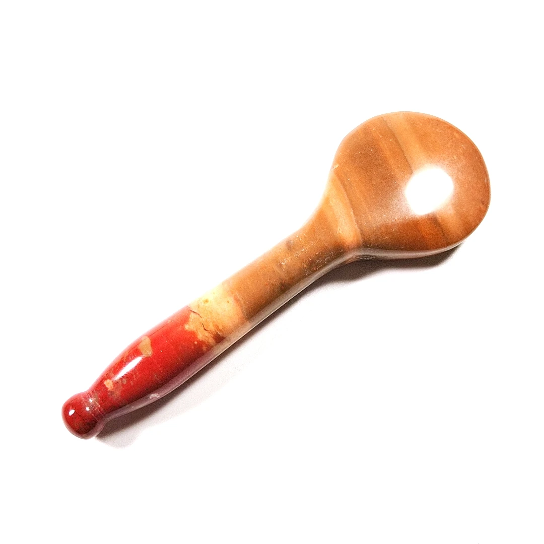 

Royal anti-aging spoon scraping massage guasha mookaite jasper body massager tools for parents