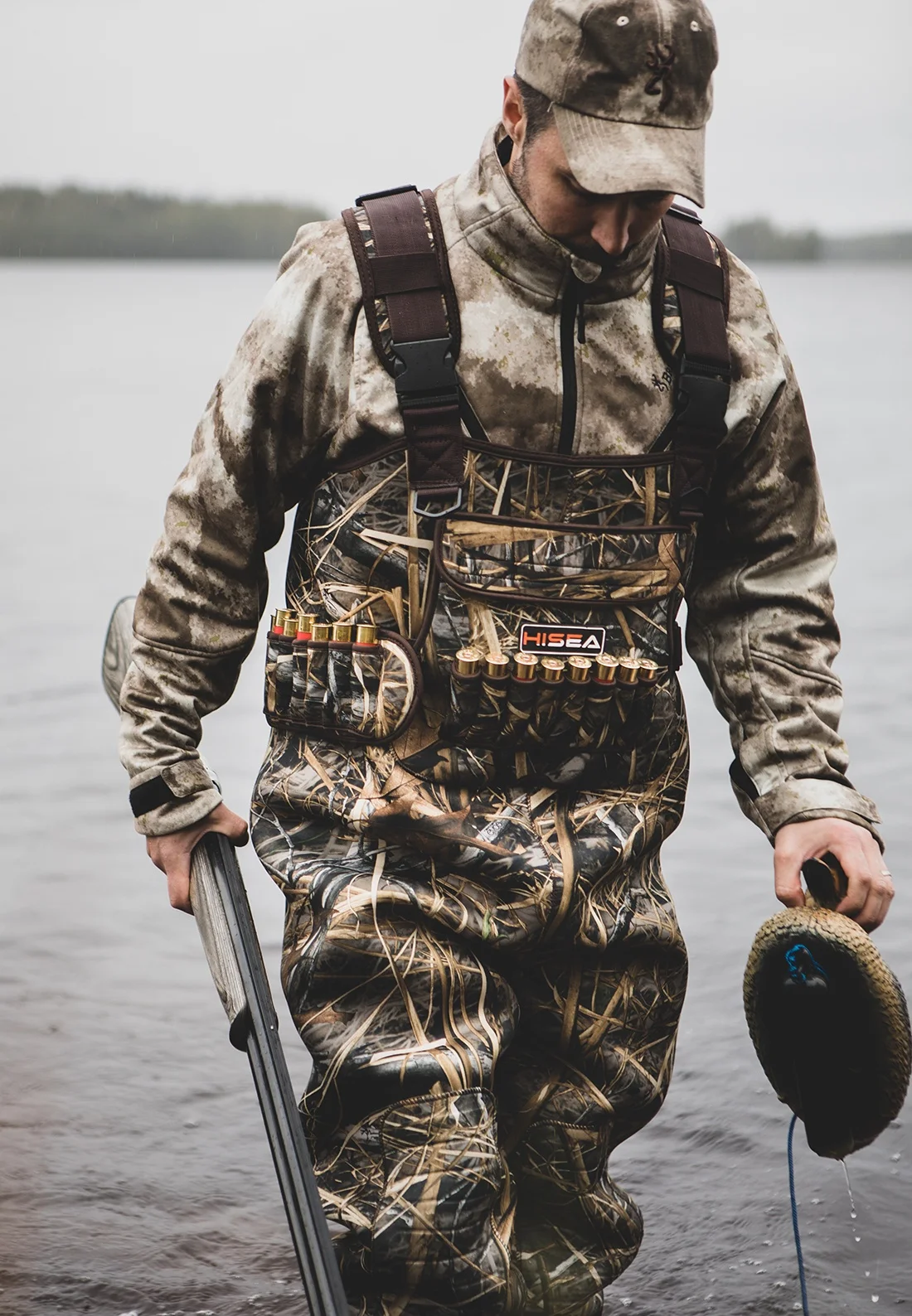 
Chest Waders Neoprene Duck Hunting Waders for Men with Boots Camo Fishing Wader Bootfoot Cleated Waterproof Breathable Insulated 