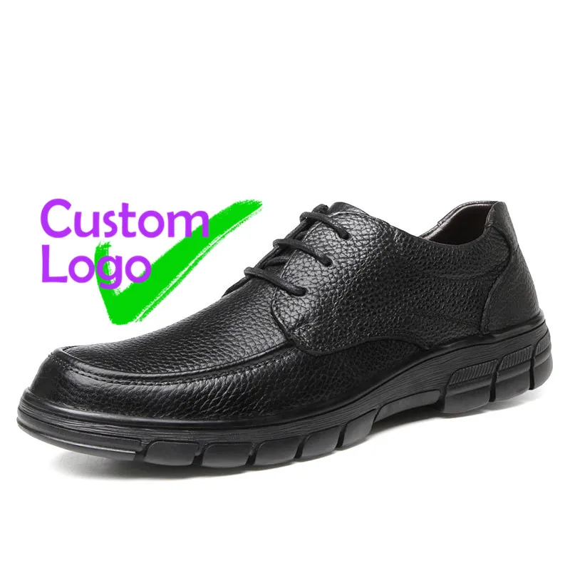 

Men Genuine Leather Shoes Soft Luxury Used Leather Shoes Natural Designable Man Nuevo Hombres Leather Shoes For Men Lace-Up