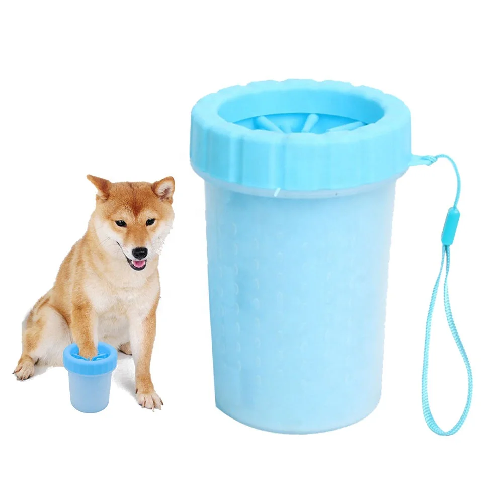 

Multi-color Outdoor Portable Rubber Pet Foot Cleaner Dog Paw Washer Cleaner Cup