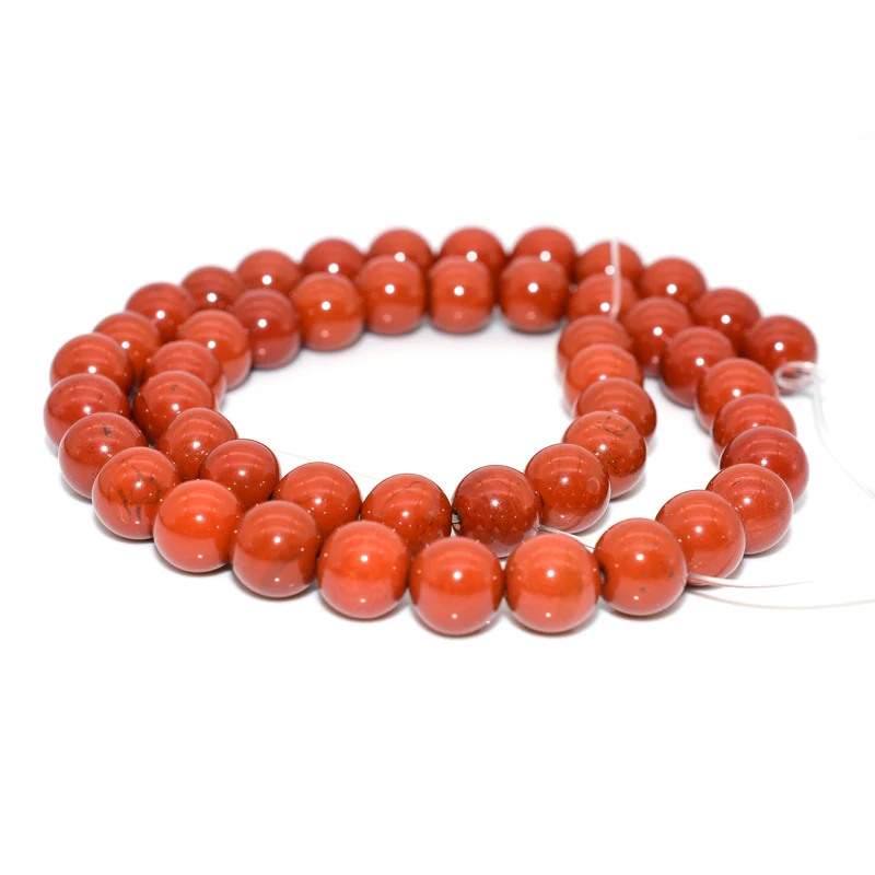 

Trade Insurance  High Quality Natural Red Stone Jasper Loose Beads