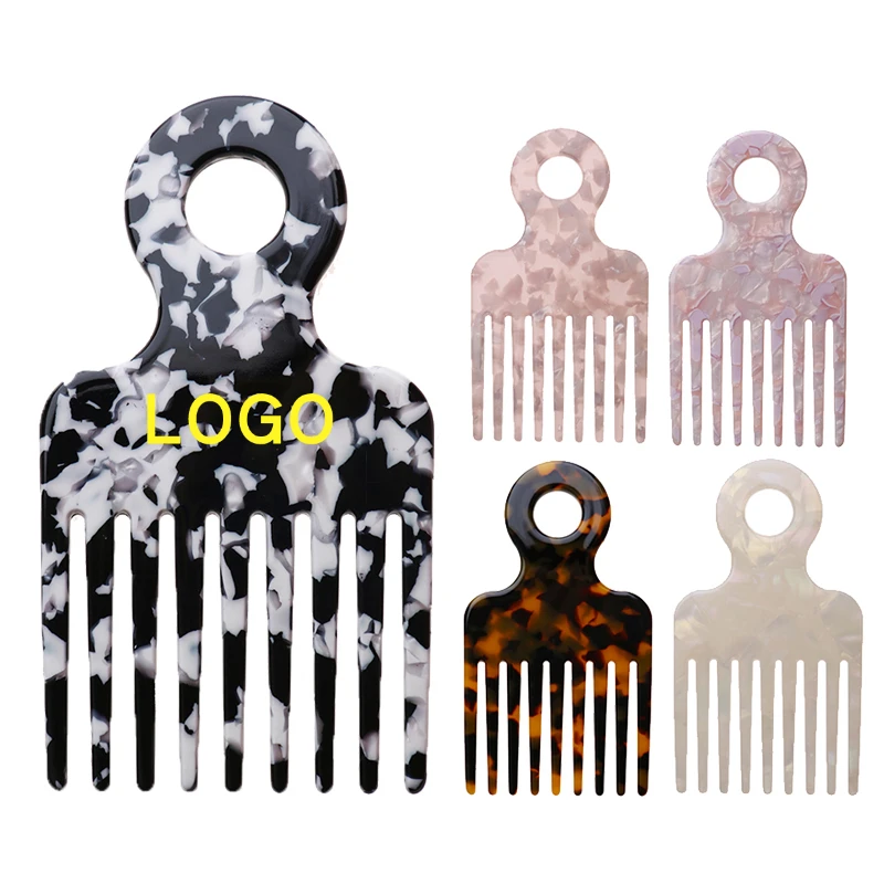 

SMALL MINI Afro pick Comb Curly Hair Brush Salon Hairdressing Styling Small lovely wide tooth comb acetate comb