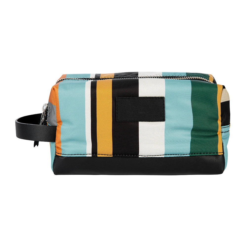 

Multi-function Stylish Large Stripe Travel Storage Water Resistant Waxed Canvas Shaving Toiletry Bag