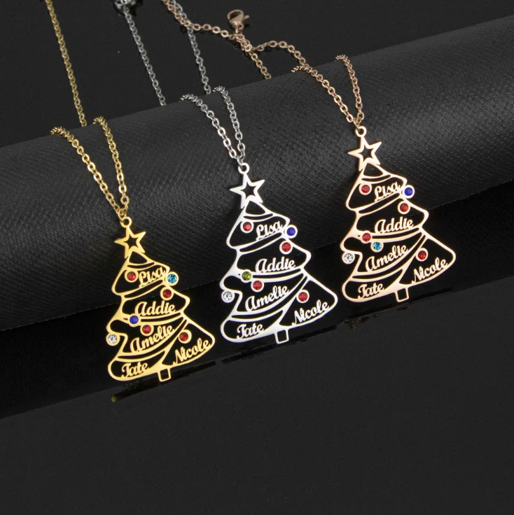 

Timepieces Jewelry Eyewear Custom Fashion Jewelry Necklaces Name Chain Necklace for Christmas