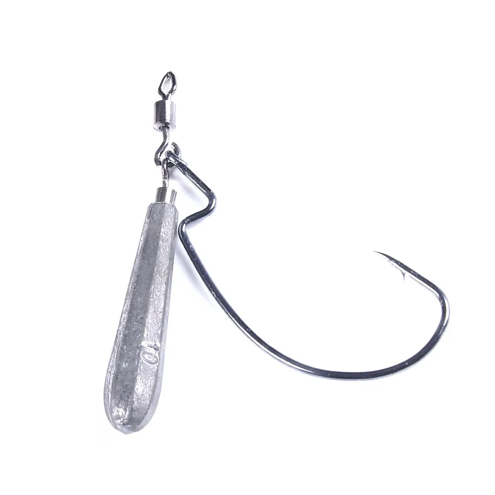 

5PCS/SET Wholesale fishing gear 3.5G/5G/7G/10G lead hook with sequin lead jig hooks, Silver