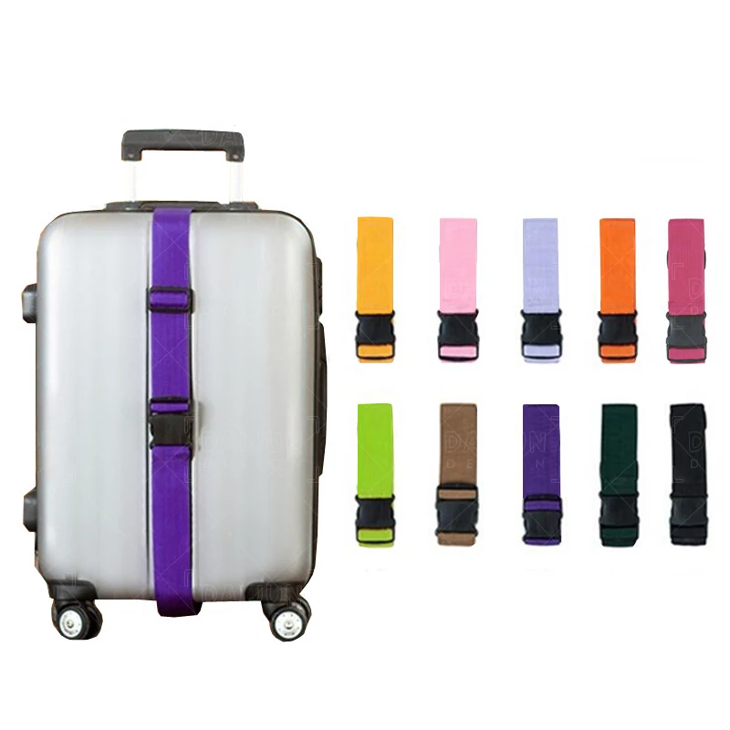 

Travel Trolley Adjustable Security Scalable Bags Parts Case Buckle Strap Luggage Belt Fixed Telescopic Suitcase Belt, Colorful