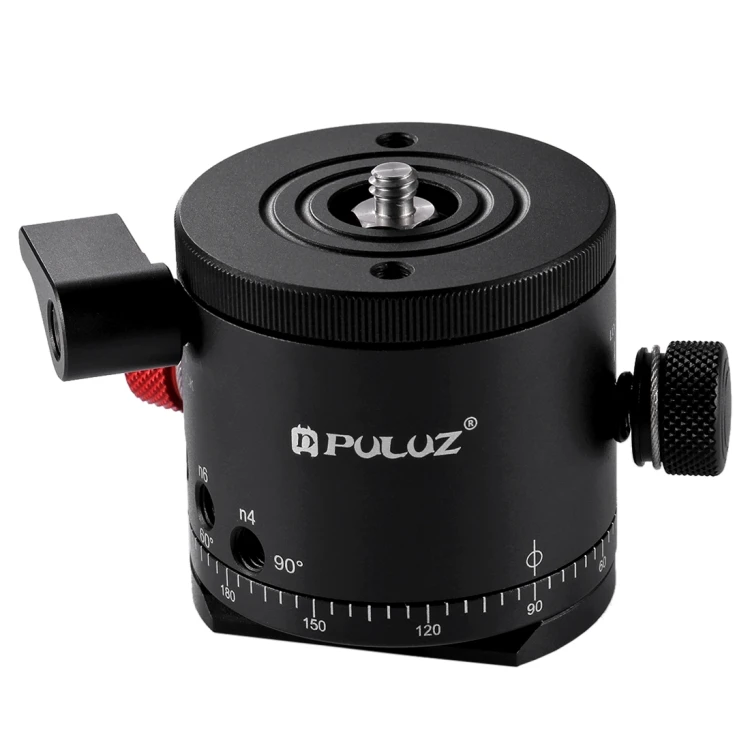 

Dropshiping Aluminum Alloy Panoramic Indexing Rotator Tripod Ball Head for Cameras, Black