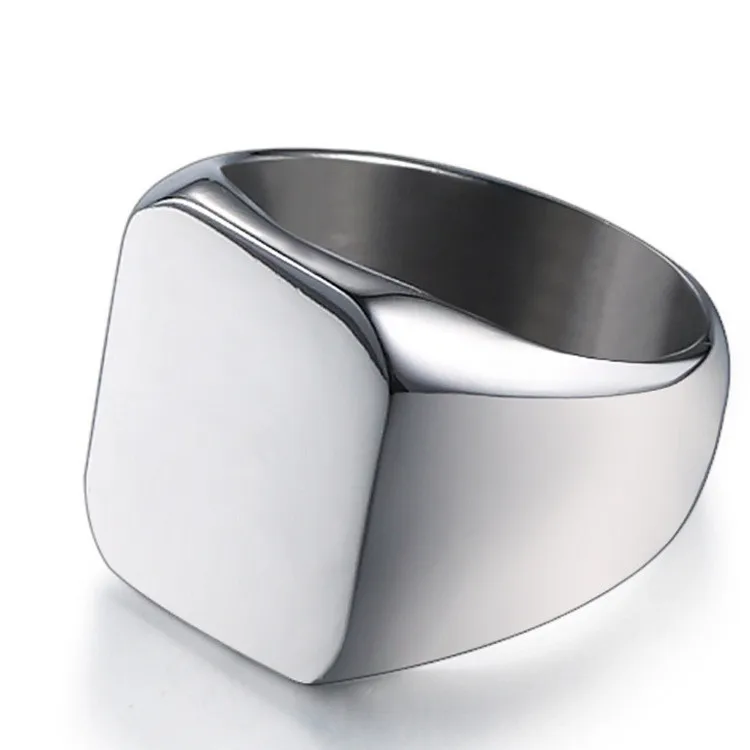 

Men'S Stainless Steel Fashion Military Simple Silver Bar Finger Latest Designs Rings, Custom colors accepted