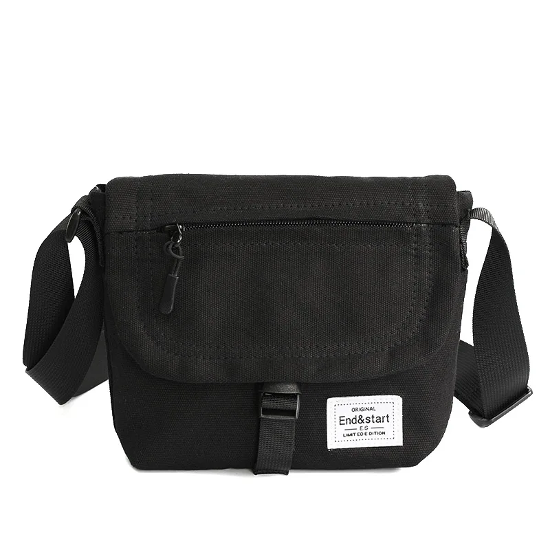 

2021 New Canvas Crossbody Bag Men's Mini One-shoulder Phone Bag