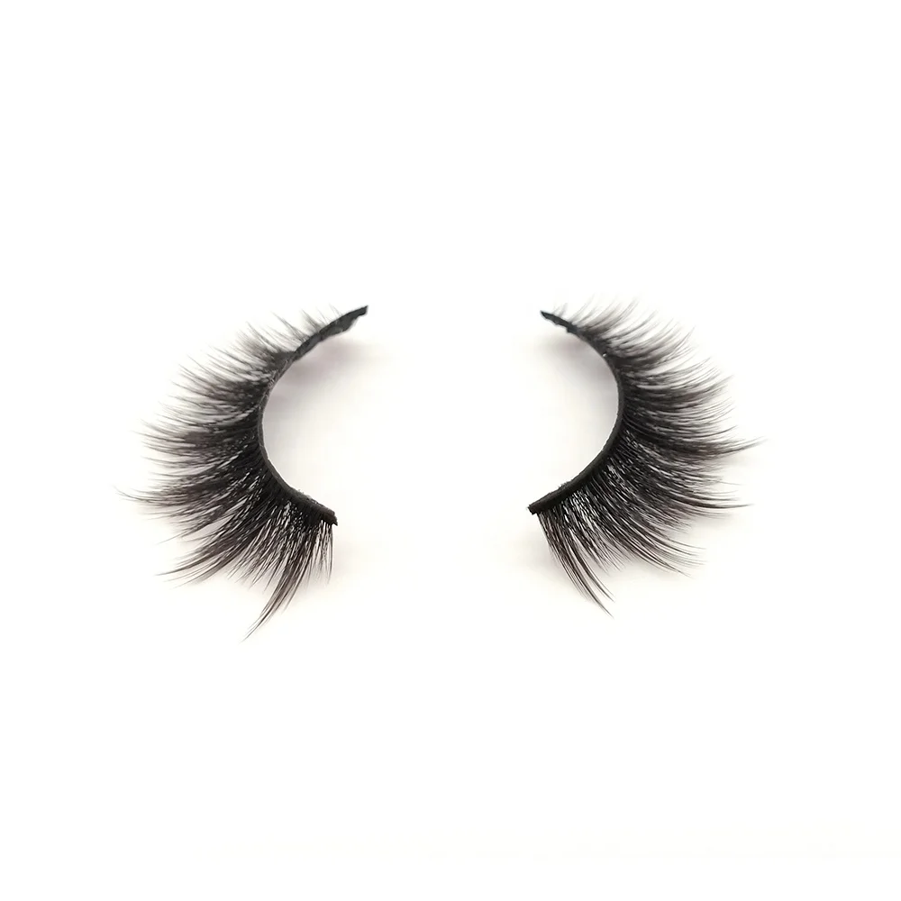 

Custom high quality 3D 25mm Synthetic faux Eyelashes, Black