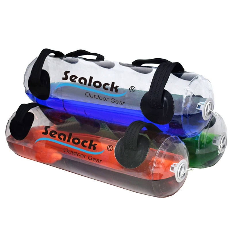 

Inflatable Power Training Fitness Aqua Power Bag Water Weight Air Bag, Transparant