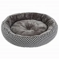 

comfortable Luxury donut round dog bed super soft washable pet cushion bed