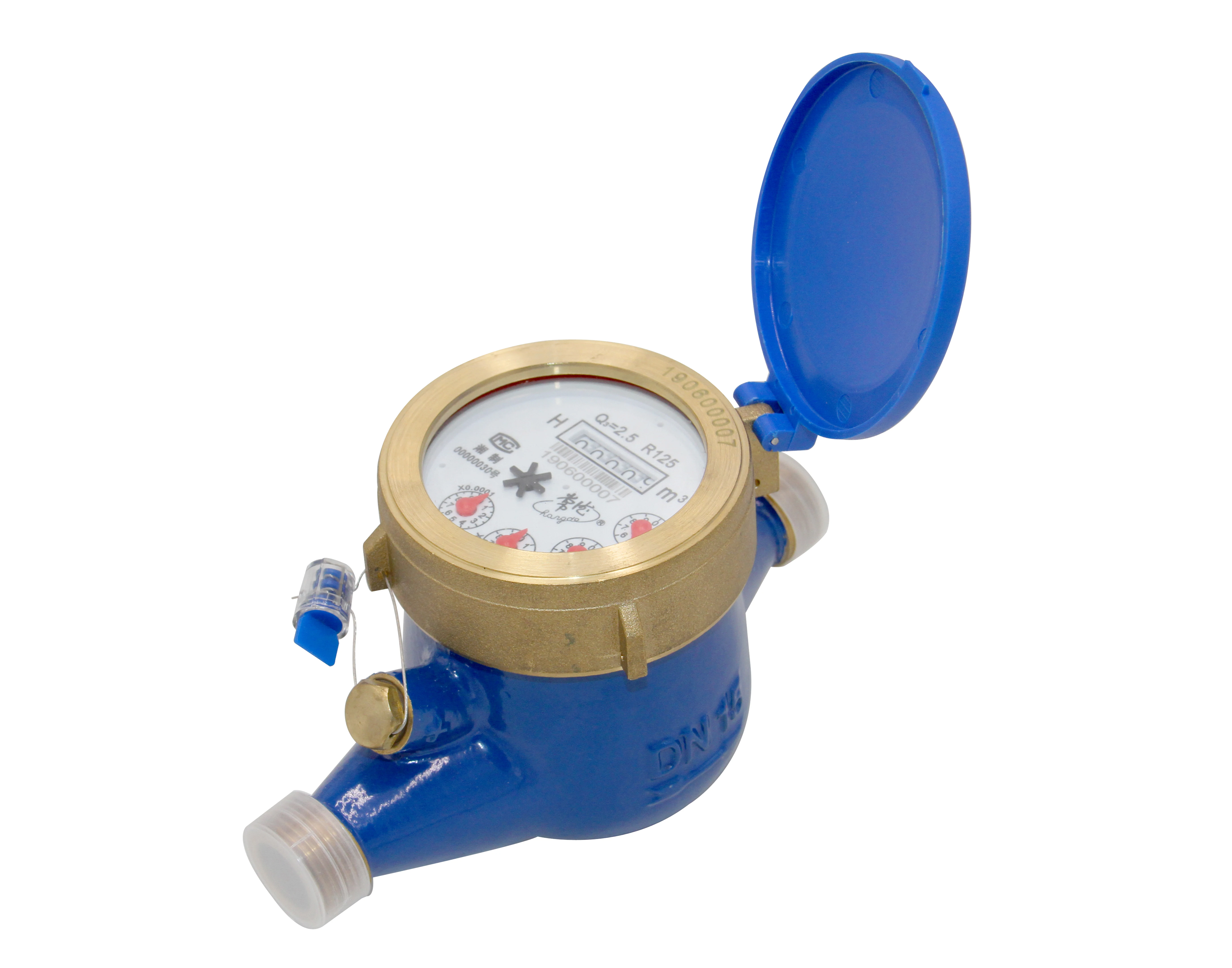 Multi Jet Brass Body Super Dry Dial Cold Water Meter With Inner Filter ...