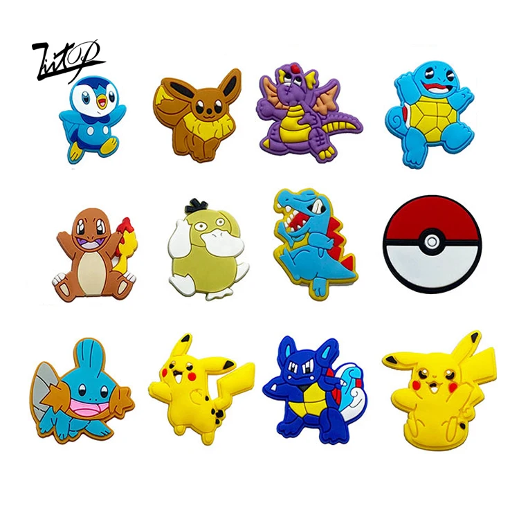

2022 wholesale popular anime pet elf modeling croc Charm Amulet PVC designer charm shoes accessories