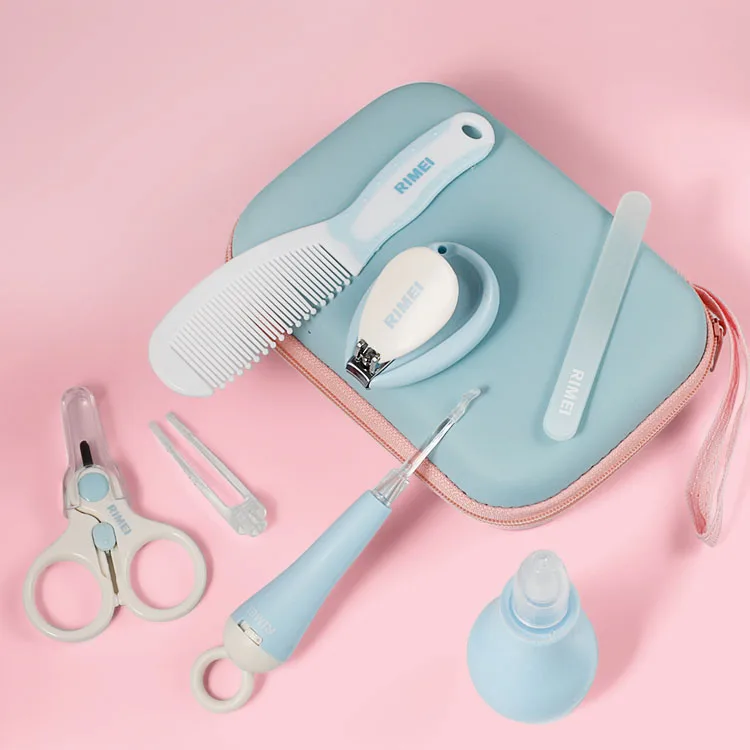 

Private label baby beauty set care tool manicure set pink baby health grooming kit, Pink,blue