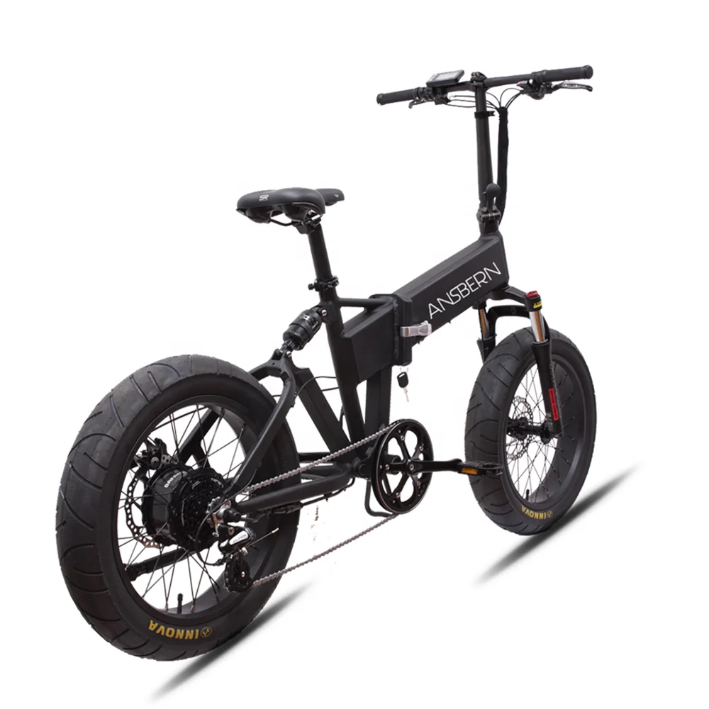 

2020 New Arrivals KENDA 20X4.0" Fat Tire Foldable Electric Bike With Alloy Suspension Front Fork