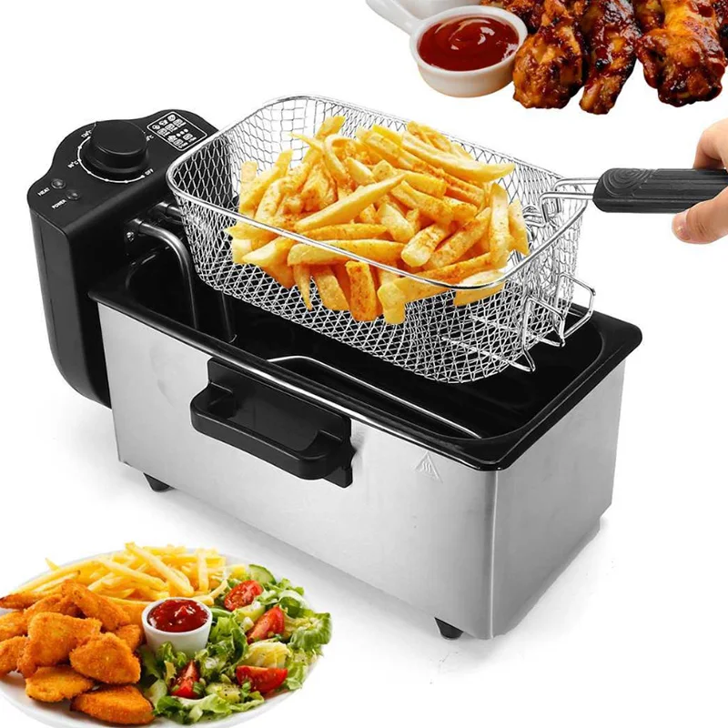 

Deep Fryer Housing Fryer Adjustable Thermostat Removable Deep Frying Observation Window For Option, Customized color
