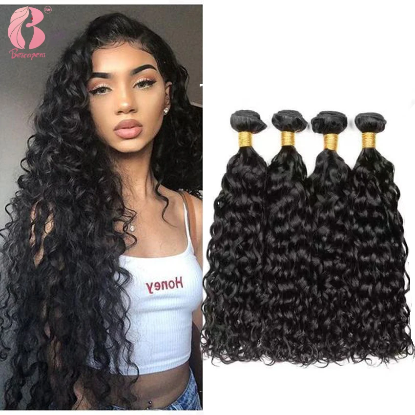 

Water Wave Bundles Brazilian Hair Weave Bundles 30 Inch Hair Extensions For Black Women Human Hair Bundles