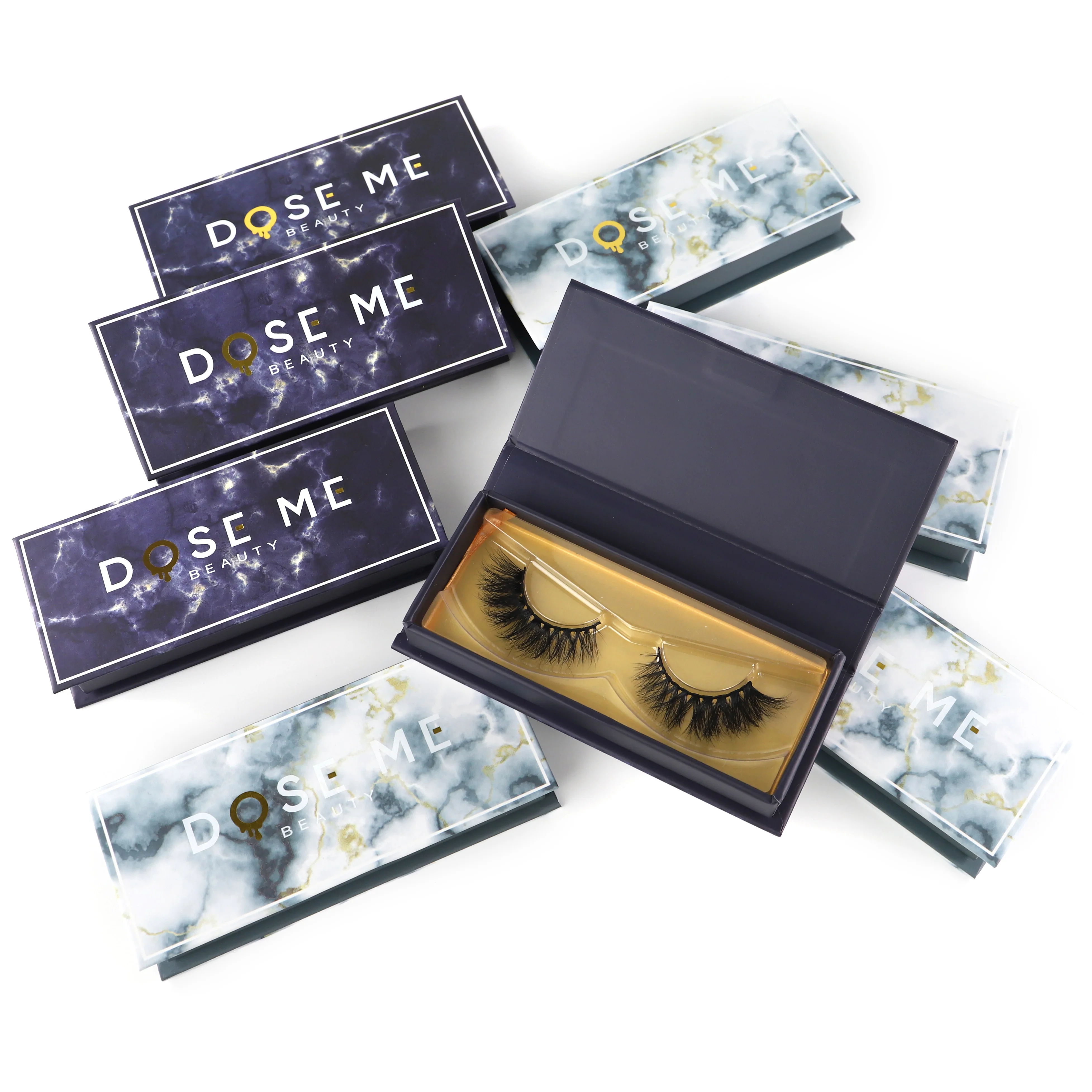 

DL077 private label magnetic eyelashes custom lash boxes mink lash