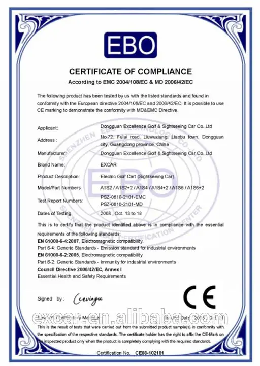 2016 Top sales electric golf cart