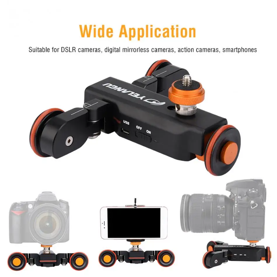 Motorized Electric Remote Control Video Rail Dolly Slider Track Wheels