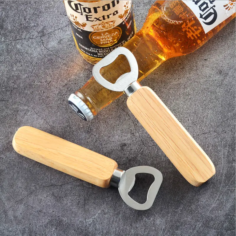 

Hot Selling Stainless Corkscrew Stainless Kitchen Tools Wooden Corkscrew Durable original Quick portable bottle opener