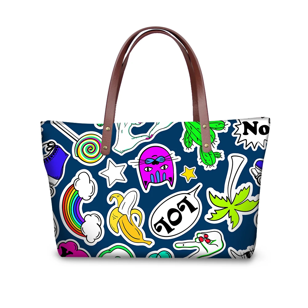 

pure game same bohemian delhi camouflage children Banana Print handbags for Women