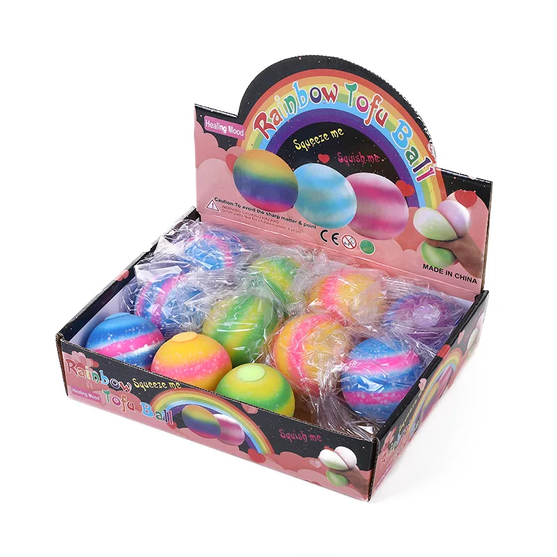 

TXL47 Stress Relief Toys Decompression Starry Flour Ball TPR Sensory Squeeze Balls Adults Kids Fidget Toys Stress Balls
