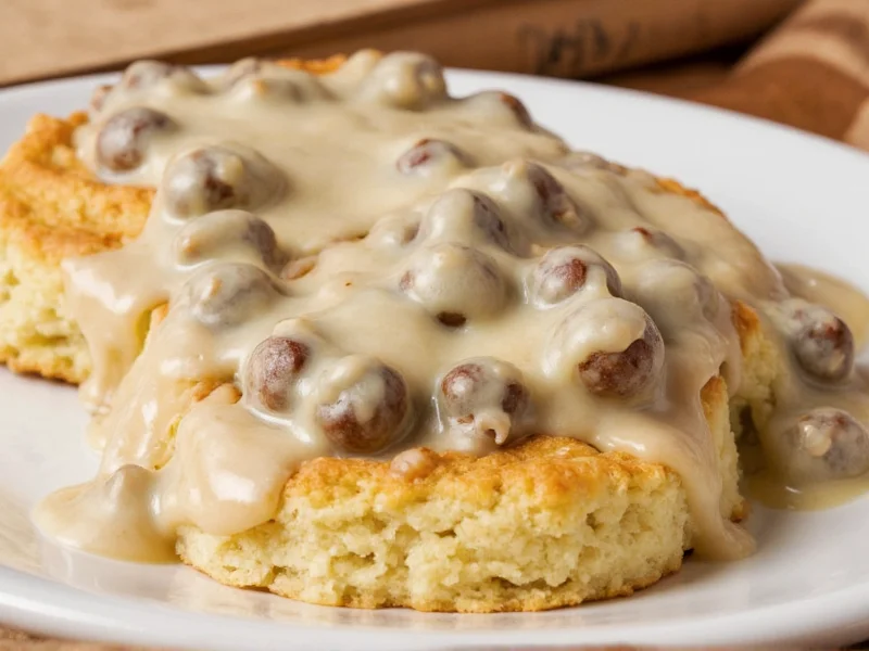 sausage gravy and biscuits