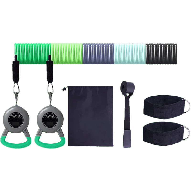 

2021 New Design Smart Counting Resistance Band Adjustable Resistance Tube Band Set, Picture showing