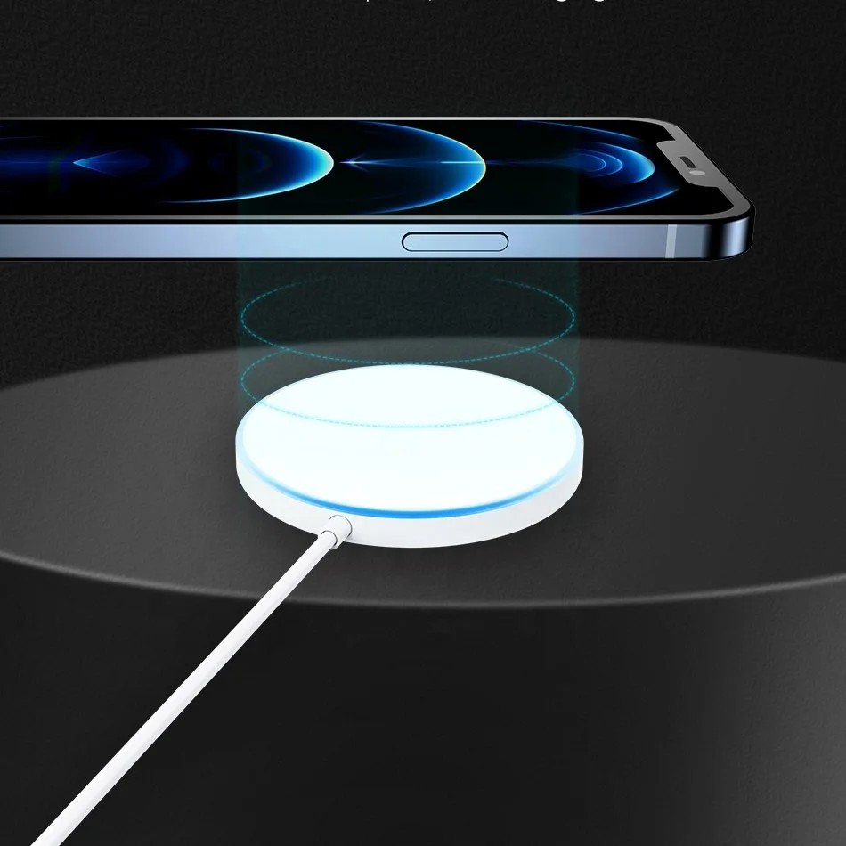 

New product Wireless Charger 15W Max Fast Wireless Charging Pad Compatible with iPhone 13, White, black, blue, red