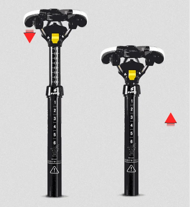 

Zoom 30.9/31.6 X385MM MTB Dropper Seatpost internal/ external Routing 100MM Travel bike Height Adjustable seat post, Ed black/(al)turning black