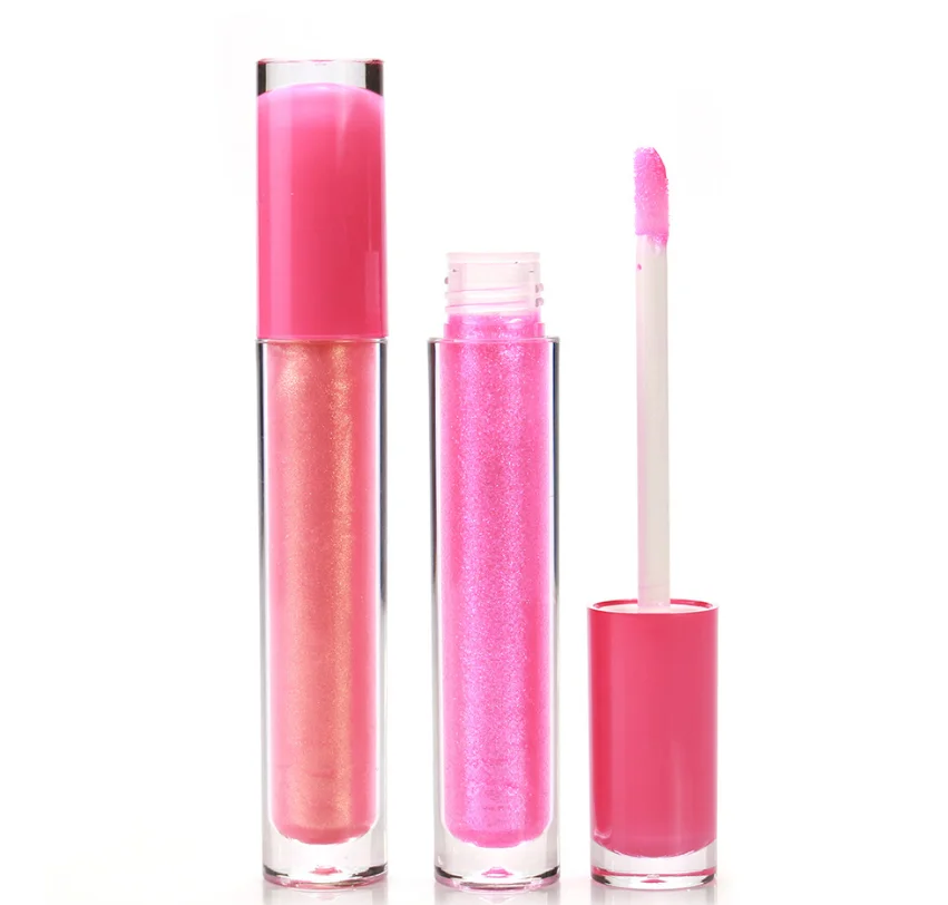 

Custom logo velvet satin liquid Private label lip gloss wand tubes 5ml keychain lip gloss, Multi-colors