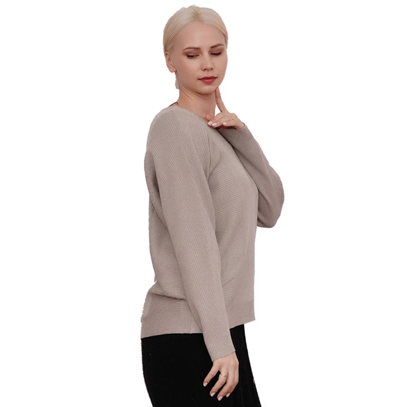 

2021 autumn knit sweater custom logo woman sweaters women tops