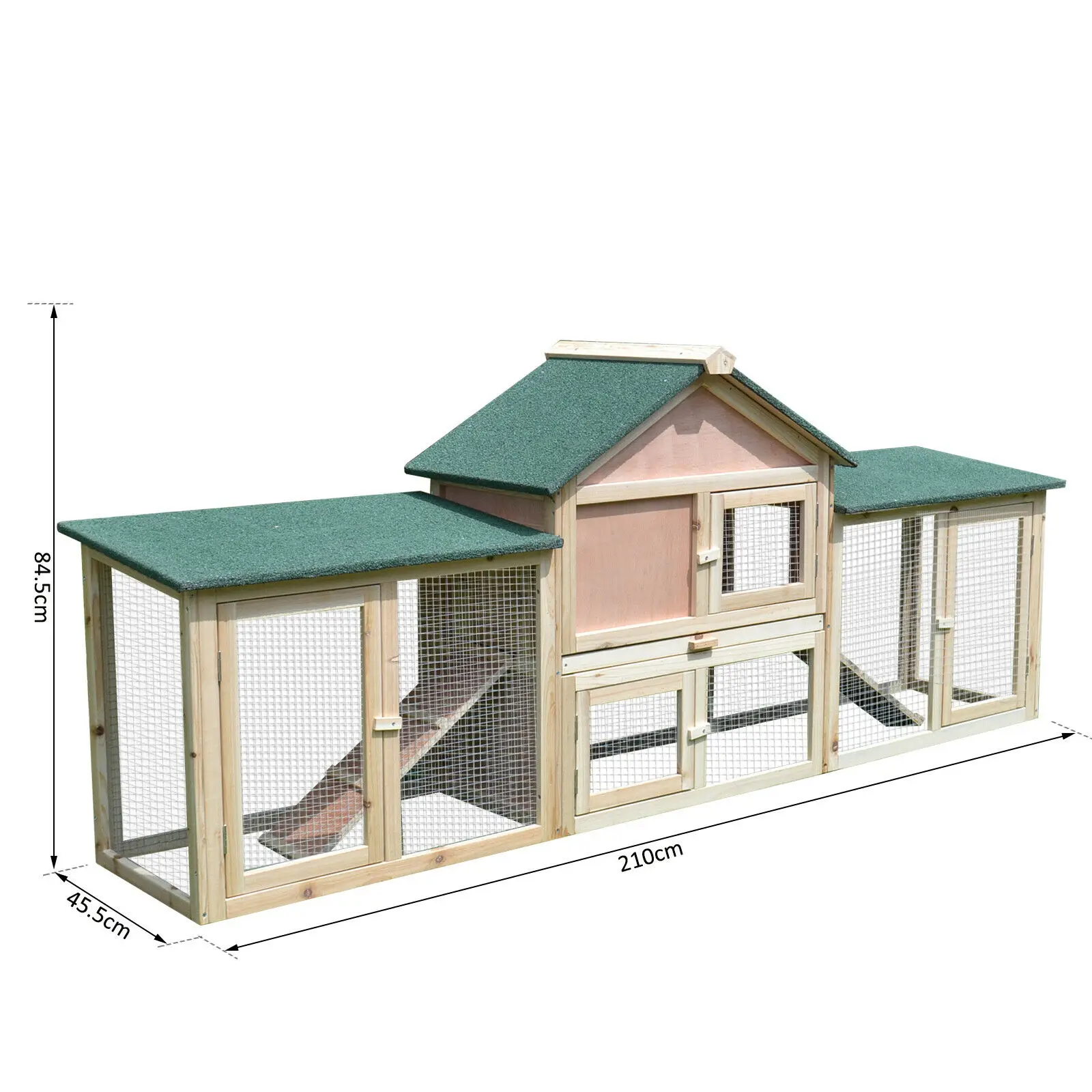 

Use widely rustic comfortable clean pet wooden Rabbit Hutch, Natural wood color