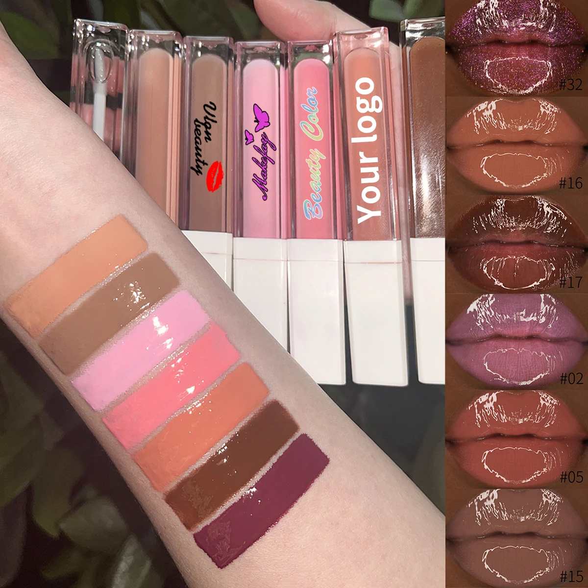 

New Private Label Long Lasting Crystal Shimmer Matte Lip Gloss