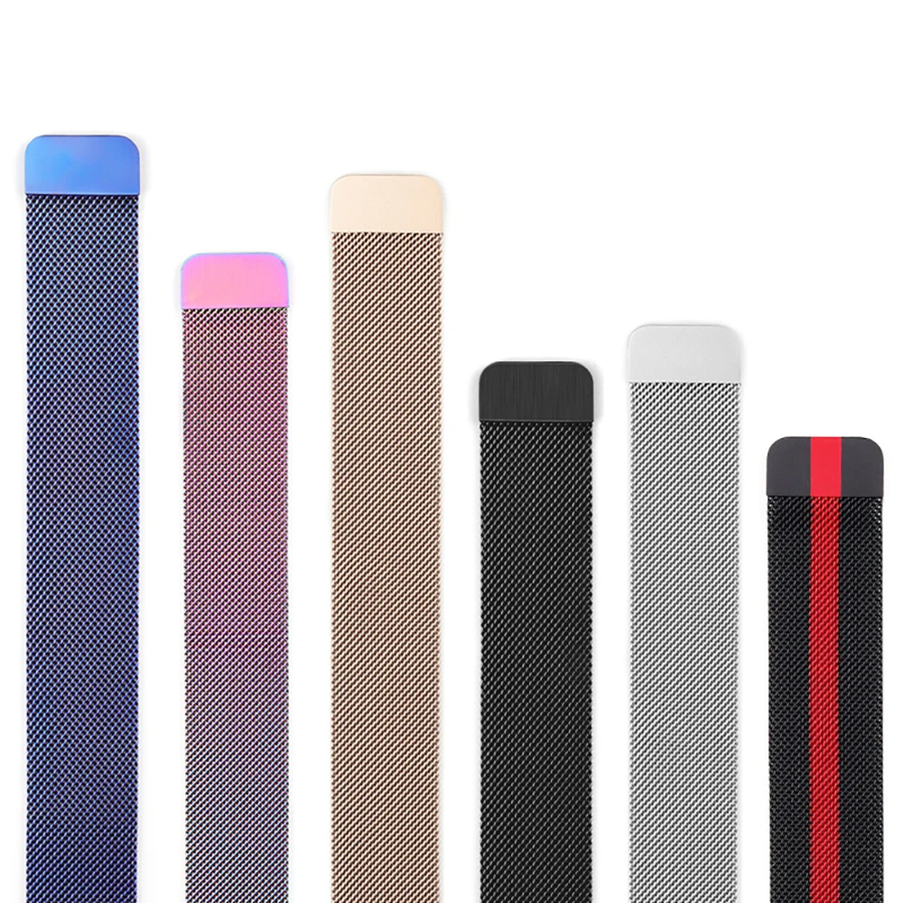 

Milanese Loop Band For Apple Watch series 6 SE 5 4 40MM 44mm Milanese Stainless Steel Band For Apple Watch Band 38MM 42MM, Red/black/white ect