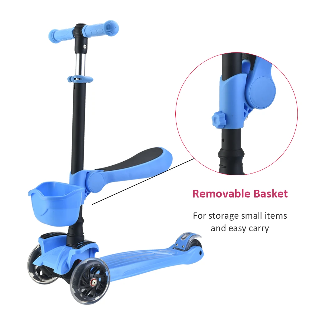 Factory Oem Wholesale New Adjustable Kids Scooter For Baby Sit Or Scoot