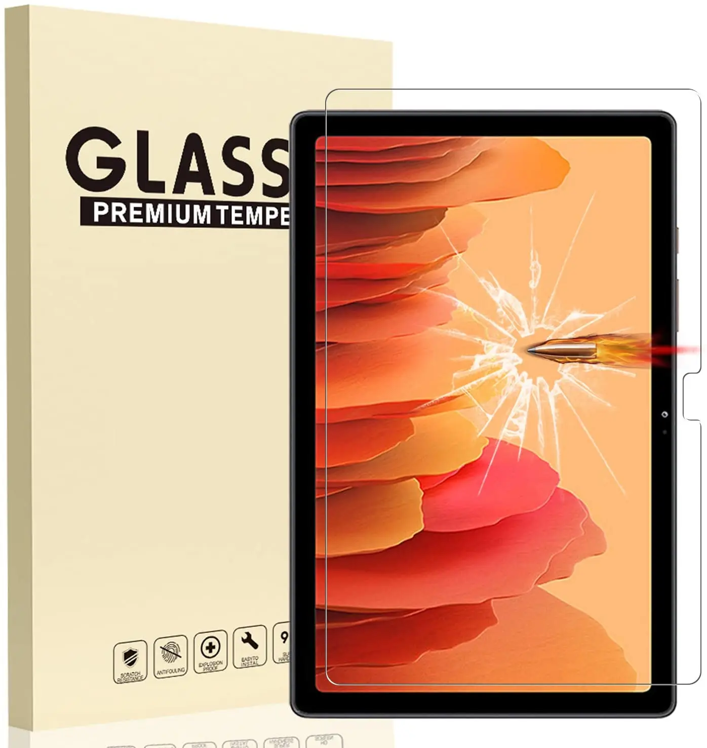 

2.5D Clear Tempered Glass Film For Samsung Galaxy Tab A7 10.4 SM-T505 2020 Screen Protector Saver Tablet Film Glass