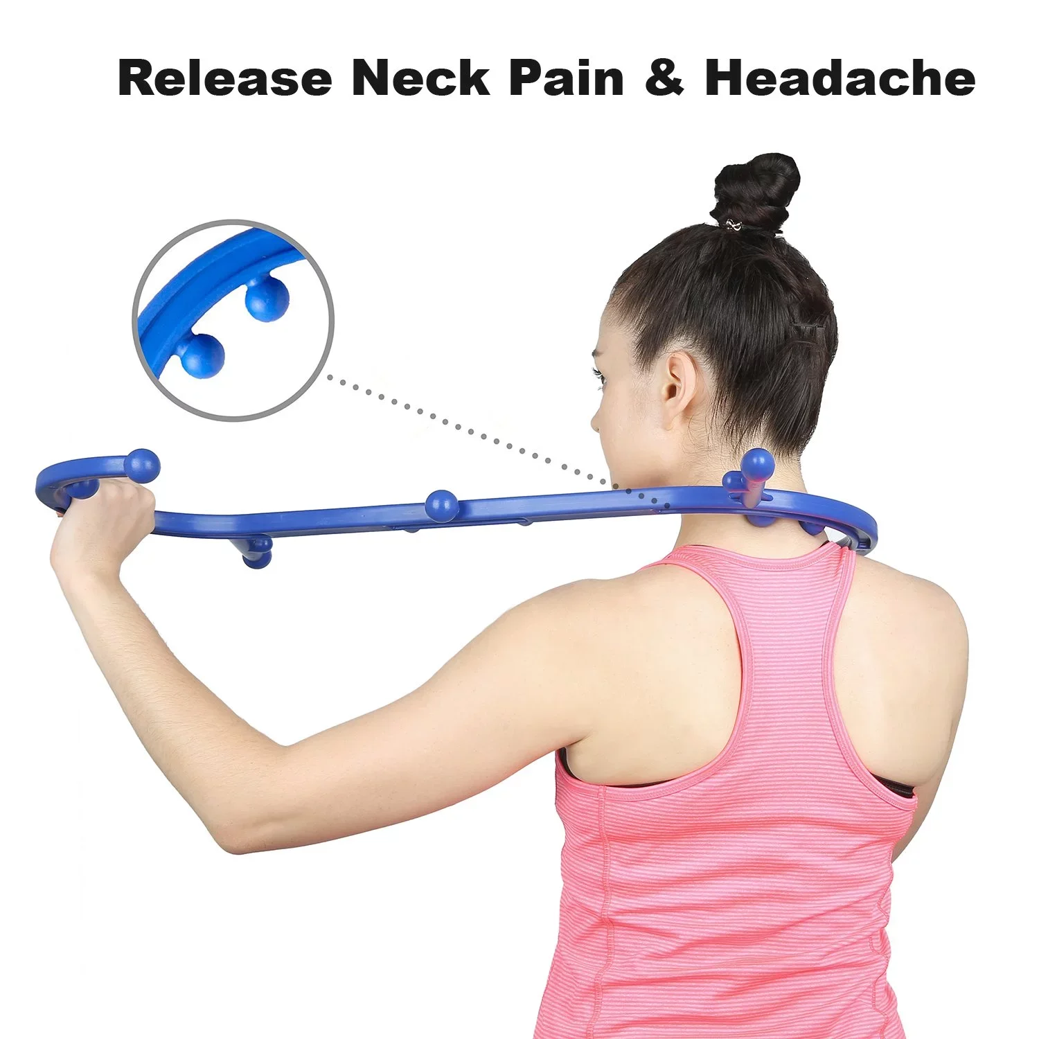 Lightweight And Portable Selfmassager,Back & Neck Self Massager Stick