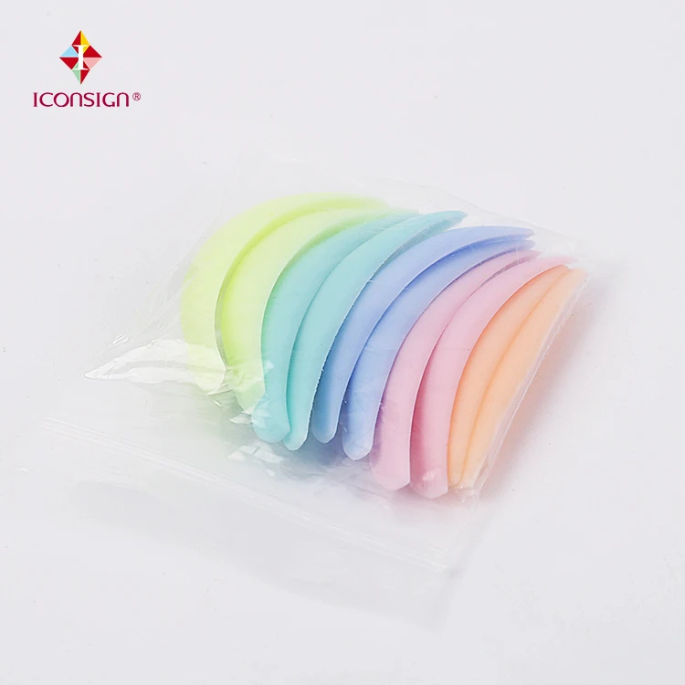 

Iconsign 5 sizes super soft colorful shield pads lifting pads silicon pads