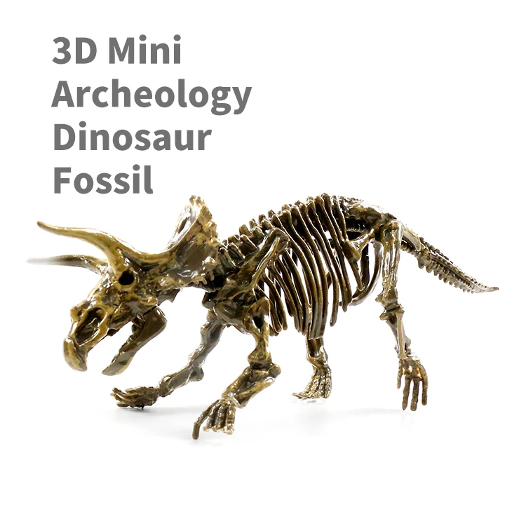 

US 1piece FREE SHIPPING Kidewan Dinosaur Bones Fossils Skeleton Excavation Kits Diy Science Dinosaur Toys